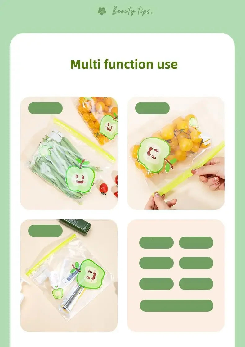 Reusable Zip Lock Bag Food Grade Transparent Storage Bag Refrigerator Fresh-keeping Bag Food Sealed Fruit Food Freezing Special