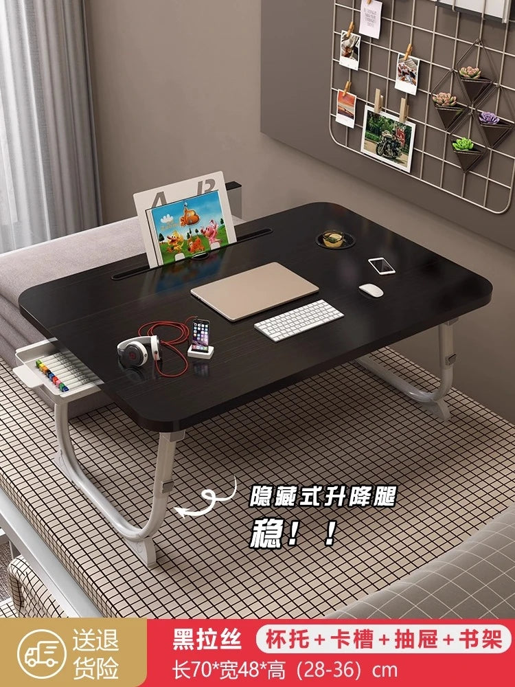 Folding Minimalist Corner Adjustable Portable Office Laptop Standing Desk Modern Ergonomic Lap L-Shaped Gaming Computer Bed
