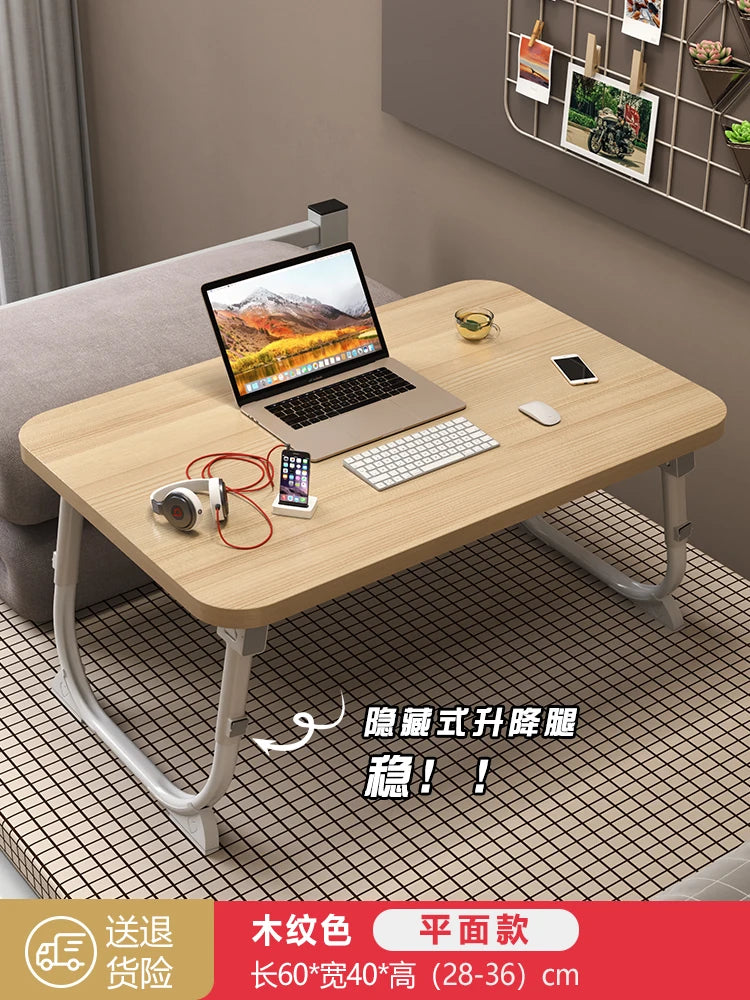 Folding Minimalist Corner Adjustable Portable Office Laptop Standing Desk Modern Ergonomic Lap L-Shaped Gaming Computer Bed