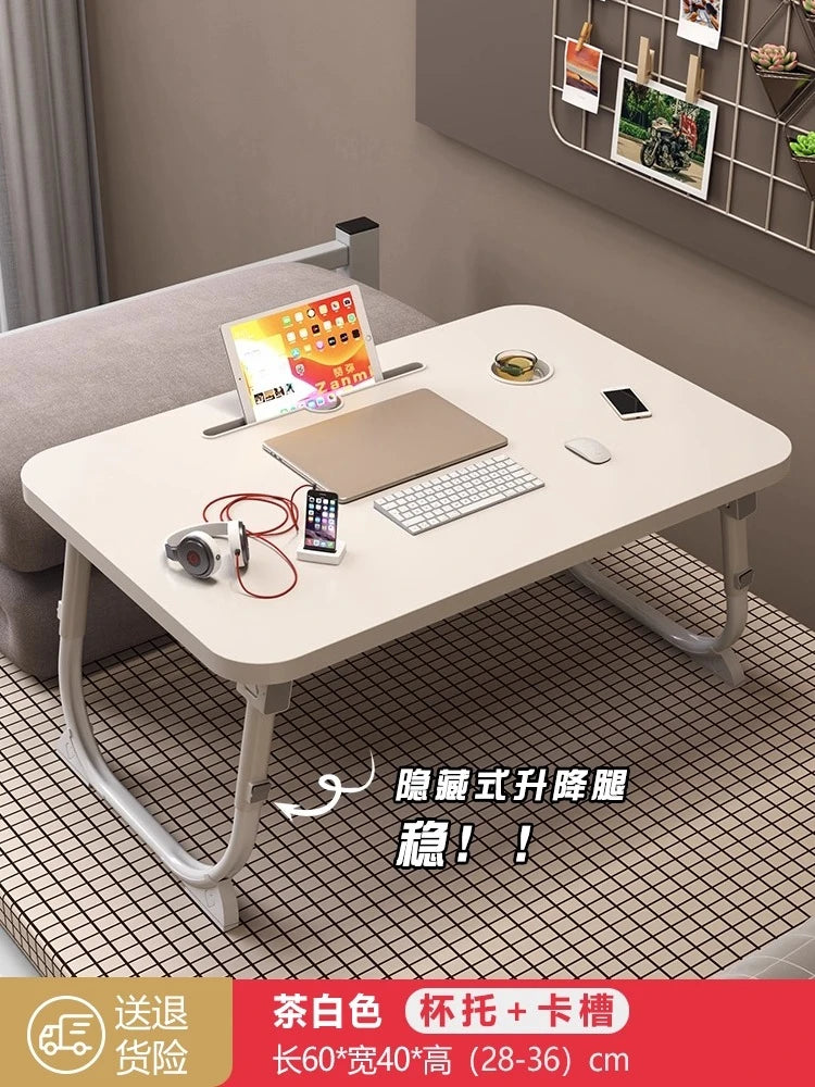 Folding Minimalist Corner Adjustable Portable Office Laptop Standing Desk Modern Ergonomic Lap L-Shaped Gaming Computer Bed