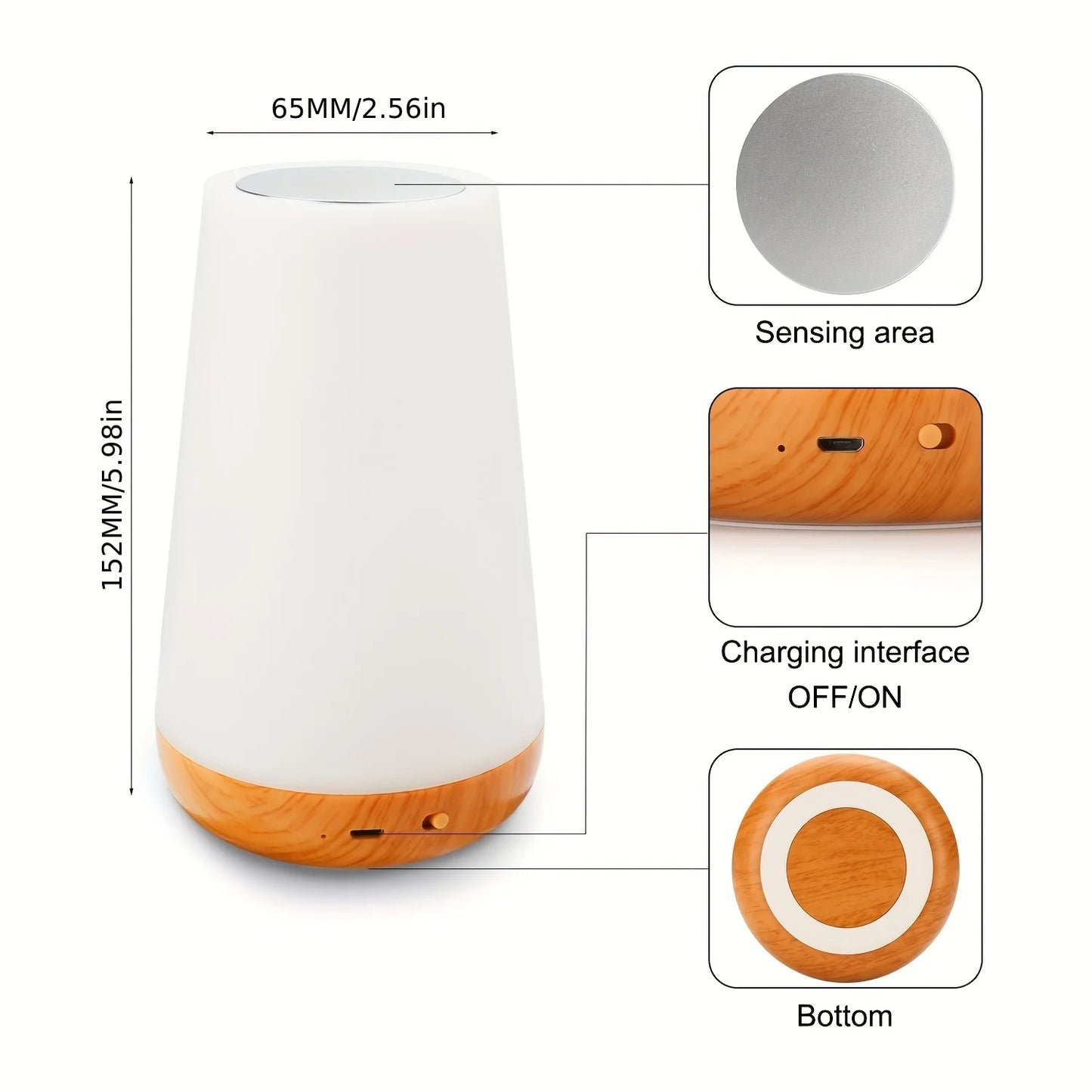 Magic RGB Night Light - 13 Colors Touch and Remote Control