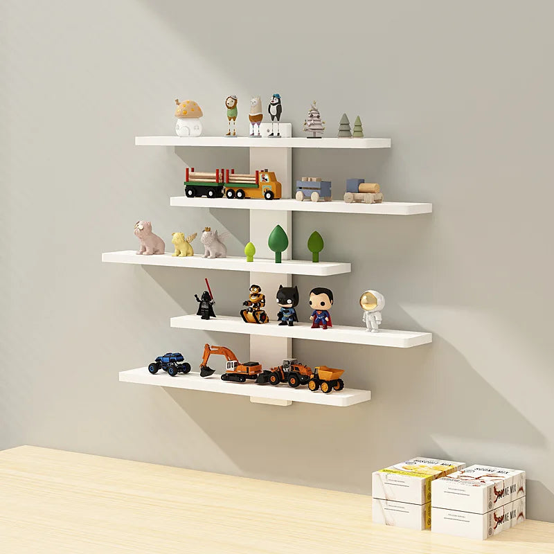 Wall-Mounted Display Shelf Organizer for Action Figures Small Building Blocks & Collectibles - Modern Home Decor Storage