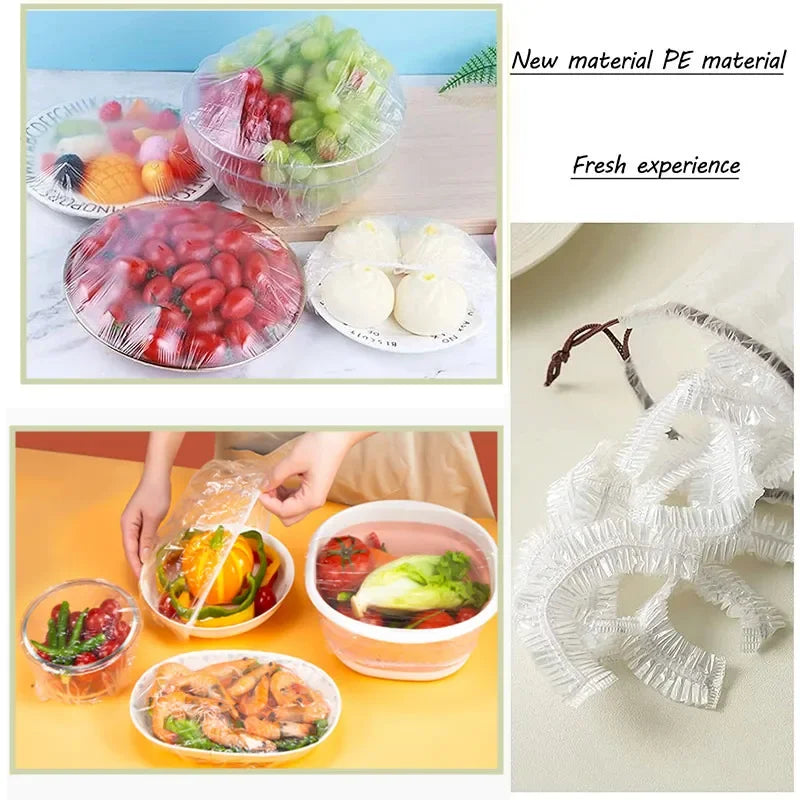 Reusable Food Wrap Storage Covers Bags For Bowl Elastic Plate Silicone Lid Cover Kitchen Fruit Plastic Fresh-Keeping Seal