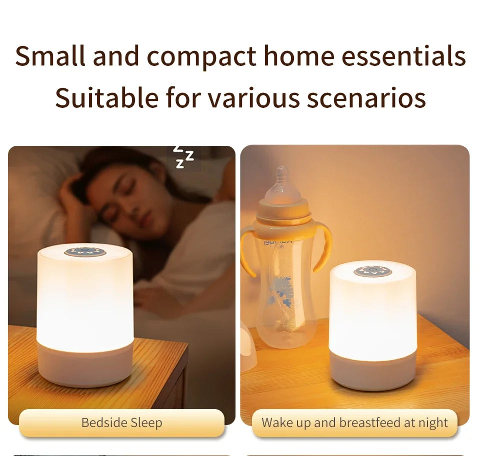 LED Touch Glow Night Light Remote Control Timing Dimming Baby Room Bedroom Lighting Table Lamp Decoration Bedside Sleeping Lamp