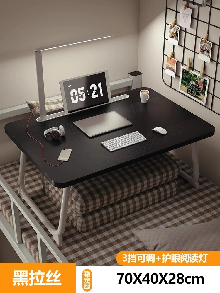 Folding Minimalist Corner Adjustable Portable Office Laptop Standing Desk Modern Ergonomic Lap L-Shaped Gaming Computer Bed