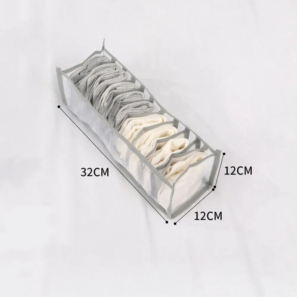 NeatNest™ Foldable Clothes Organizer – 6/7/9/11 Grid Wardrobe Divider