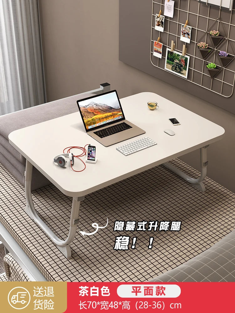 Folding Minimalist Corner Adjustable Portable Office Laptop Standing Desk Modern Ergonomic Lap L-Shaped Gaming Computer Bed