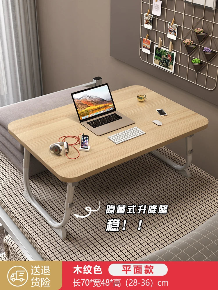 Folding Minimalist Corner Adjustable Portable Office Laptop Standing Desk Modern Ergonomic Lap L-Shaped Gaming Computer Bed