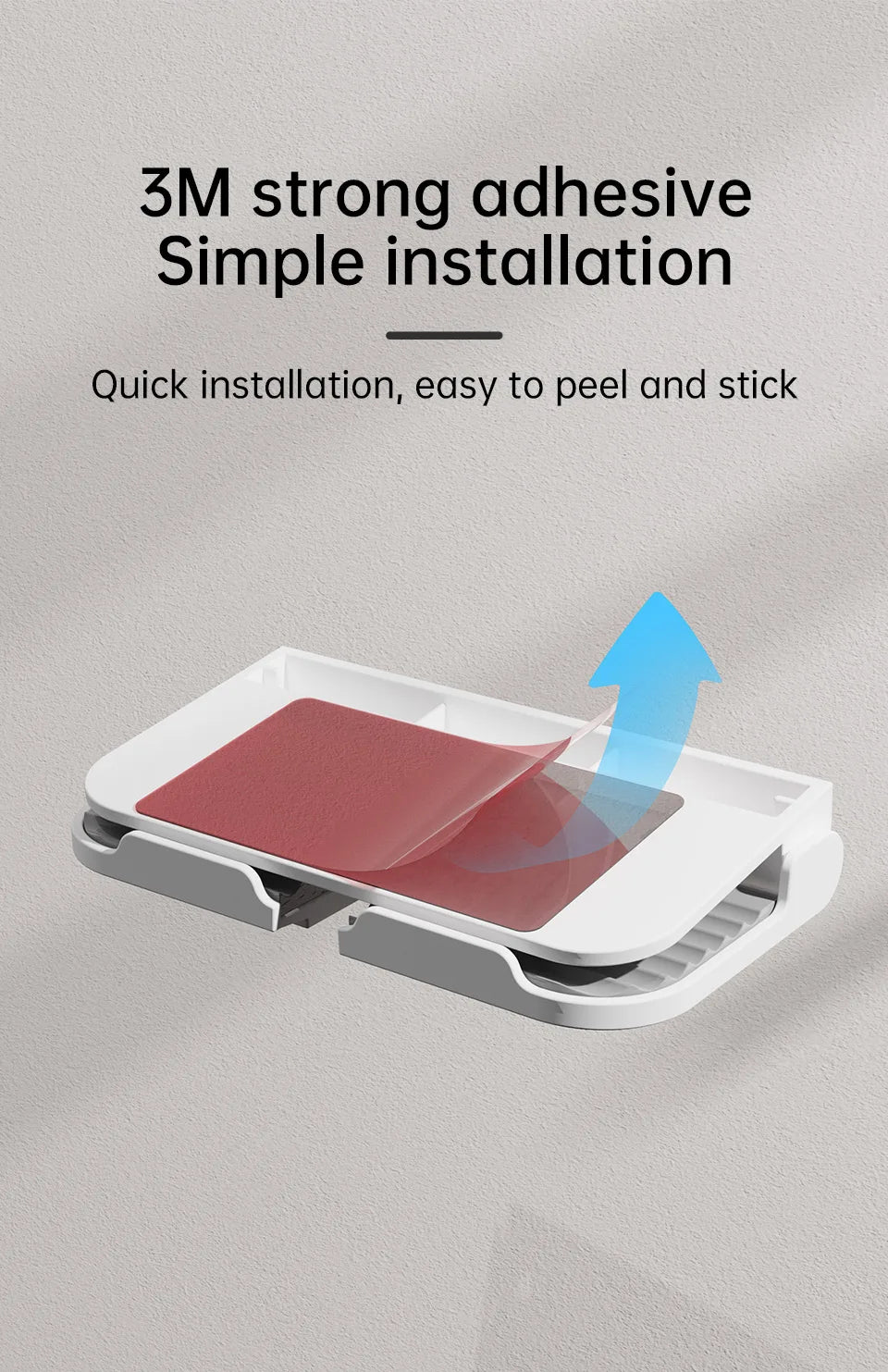 PZOZ Wall Mount Holder Charger Hook Hanging Stand Bracket Dock Mobile Phone Tablet Holder Pasted on Wall Foldable Shower Holder