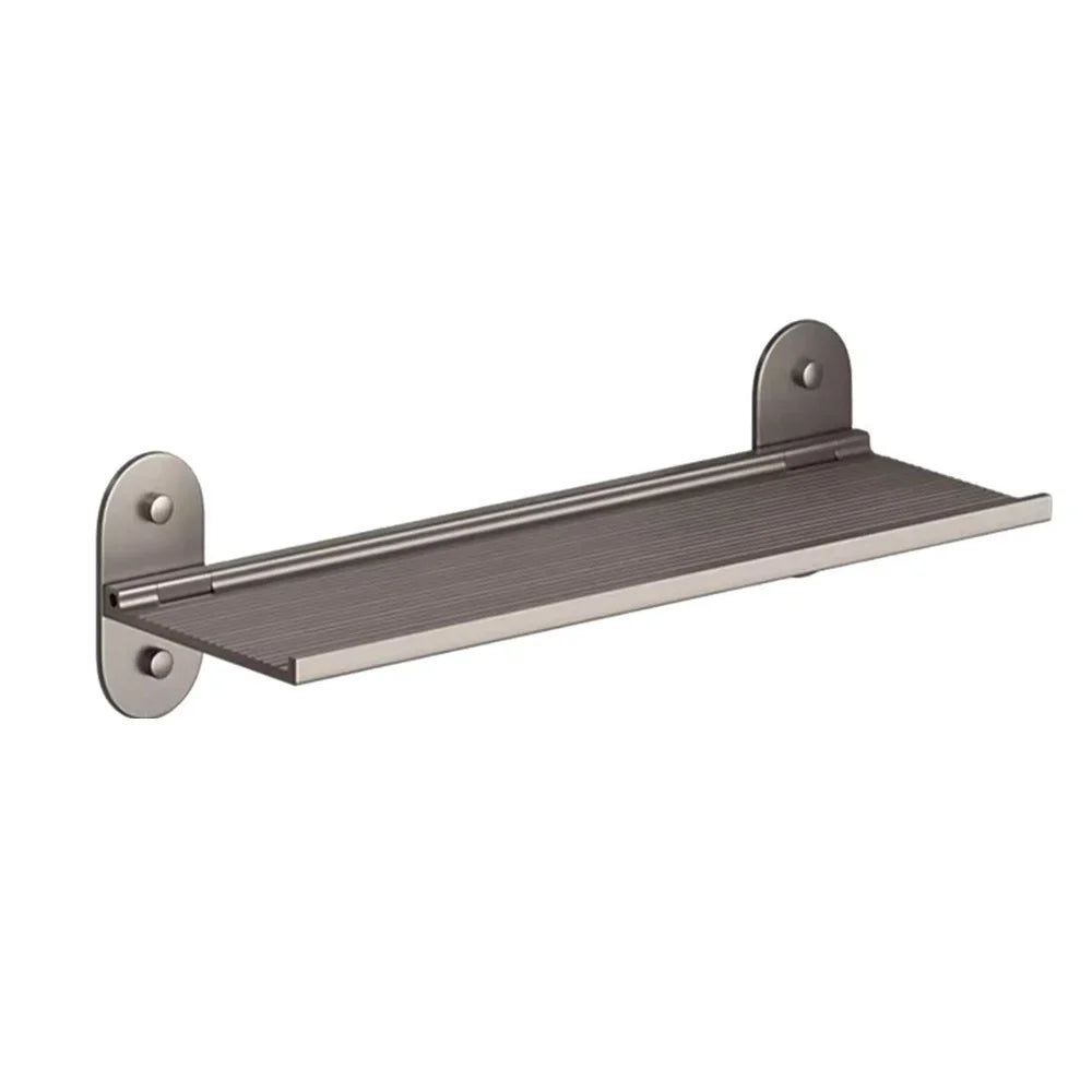 Bathroom Shelf Storage Rack Punch-Free Alumimum Foldable Shelf for Wall Bathroom Wash Basin Cosmetics Storage Organizers Shelves