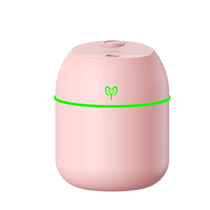 Portable USB Ultrasonic Air Mini Humidifier Essential Oil Diffuser Car Purifier Aroma Anion Mist Maker with LED Lamp Lighting