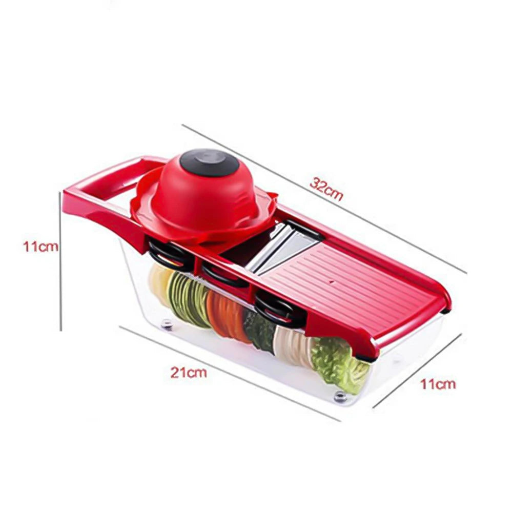 6 Modes Kitchen Tools Adjustable Mandoline Potato Vegetable Slicer French Fry Cutter Stainless Steel Vegetable Chopper Slicer