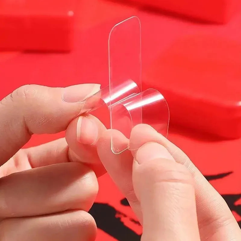 Reusable Double Sided Tape Transparent Nano Glue Seamless Self Adhesive Waterproof Seamless Wall Stickers Washable Tape