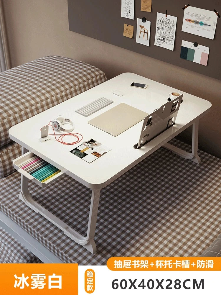 Folding Minimalist Corner Adjustable Portable Office Laptop Standing Desk Modern Ergonomic Lap L-Shaped Gaming Computer Bed
