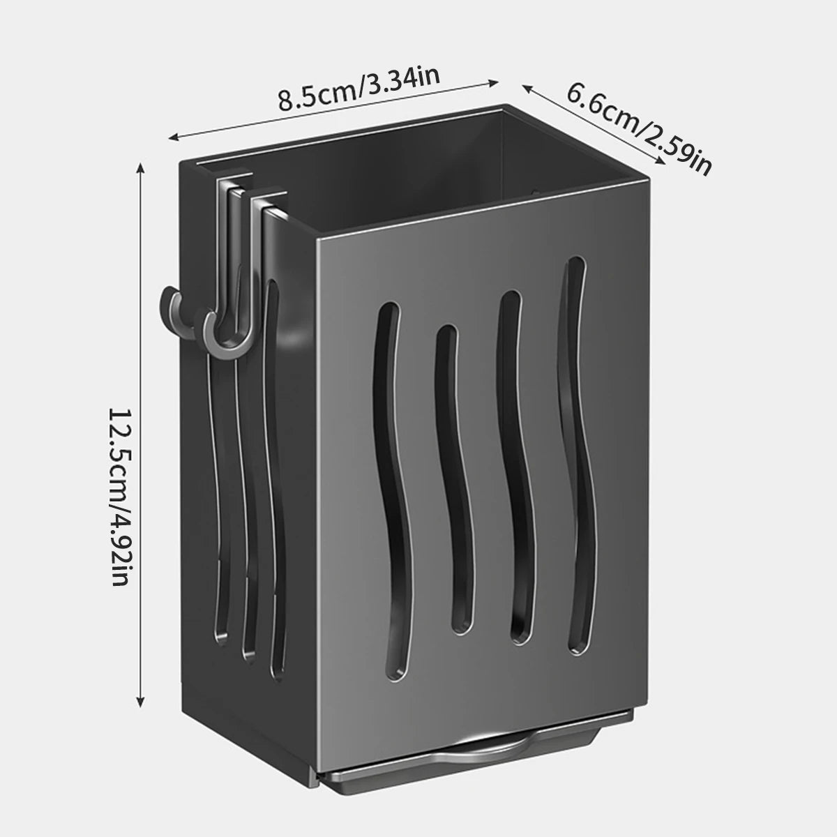 New Kitchen Chopsticks Holder Multifunctional Hanging Utensil Drying Rack Hooks No Drilling Wall Mounted Spoon Fork Holders
