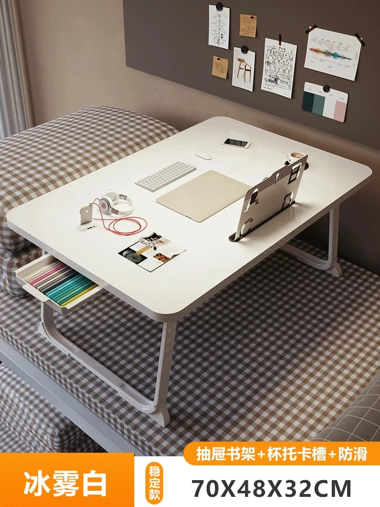 Folding Minimalist Corner Adjustable Portable Office Laptop Standing Desk Modern Ergonomic Lap L-Shaped Gaming Computer Bed