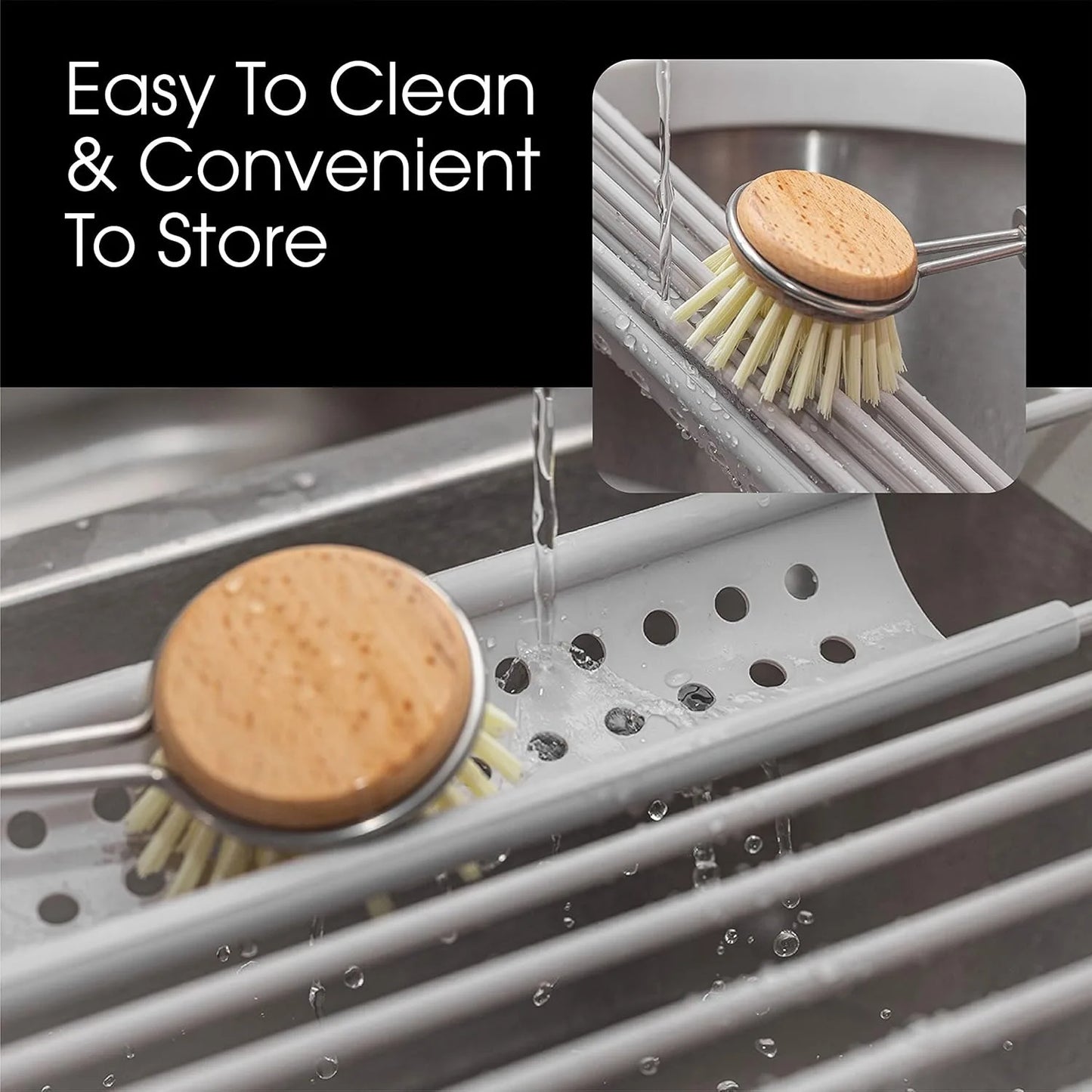 Kitchen Foldable Sink Plate Storage Bowl Holder 304 Stainless Kitchen Dish Drying Rack Dish Drainer Shelf Kitchen Accessories