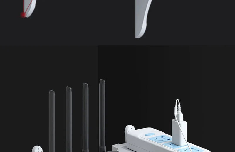 Wall Mount Floating Shelf WiFi Router Storage Removable Hidden Bracket TV Set Top Box Hanging Holder No Drill Hooks Organizer