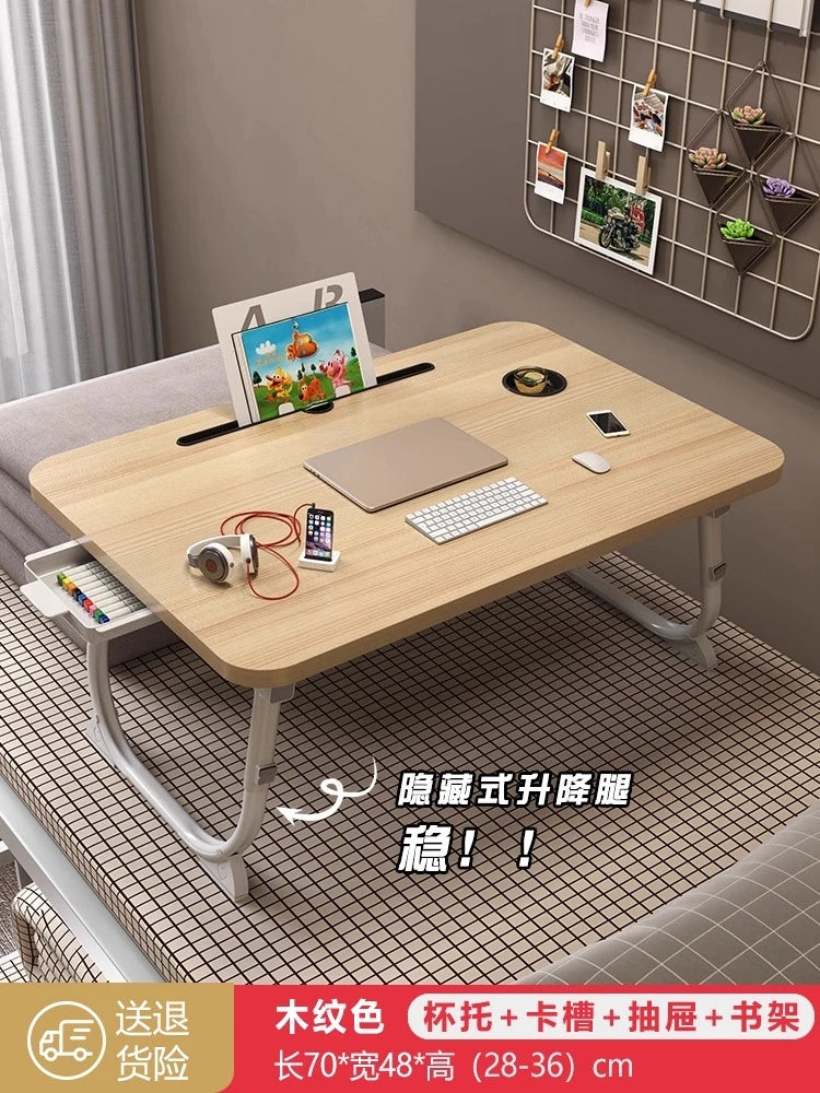 Folding Minimalist Corner Adjustable Portable Office Laptop Standing Desk Modern Ergonomic Lap L-Shaped Gaming Computer Bed