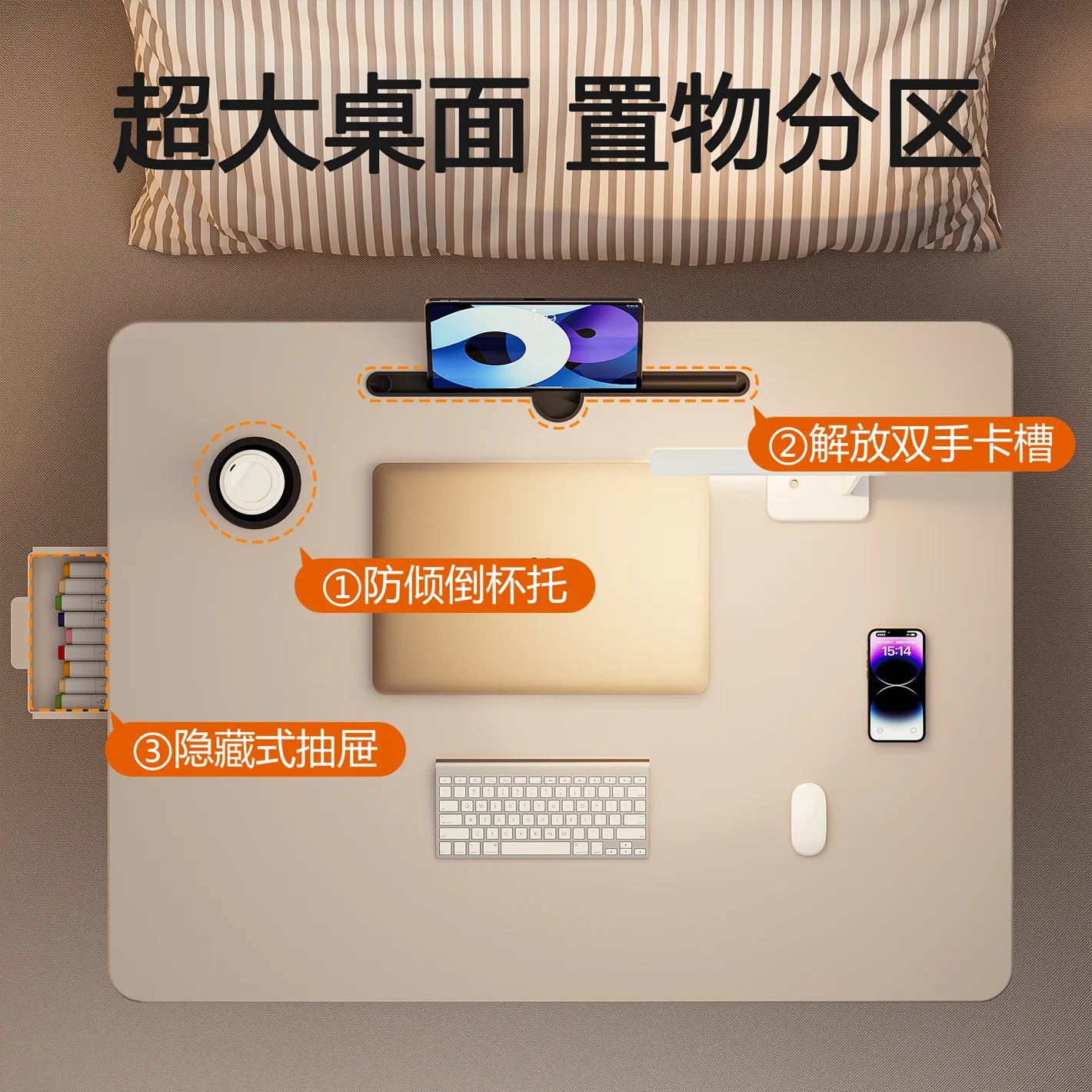 Office Desk Lap L-Shaped Computer Bed Portable Standing Laptop Minimalist Folding Modern Adjustable Ergonomic Gaming Corner