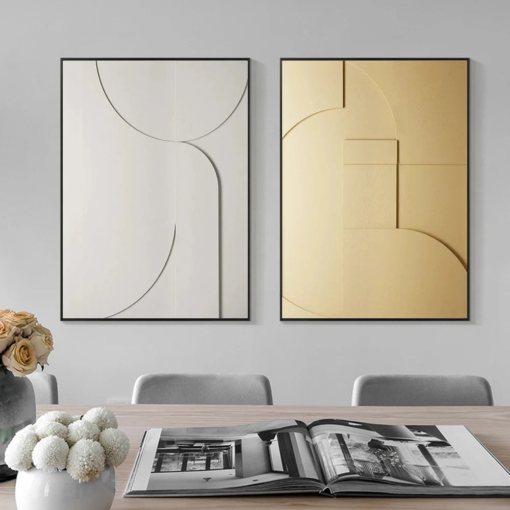 3D Visual Effect Abstract Texture Poster Prints For Living Room Home Decor Modern Minimalism Geometry Canvas Painting Wall Art