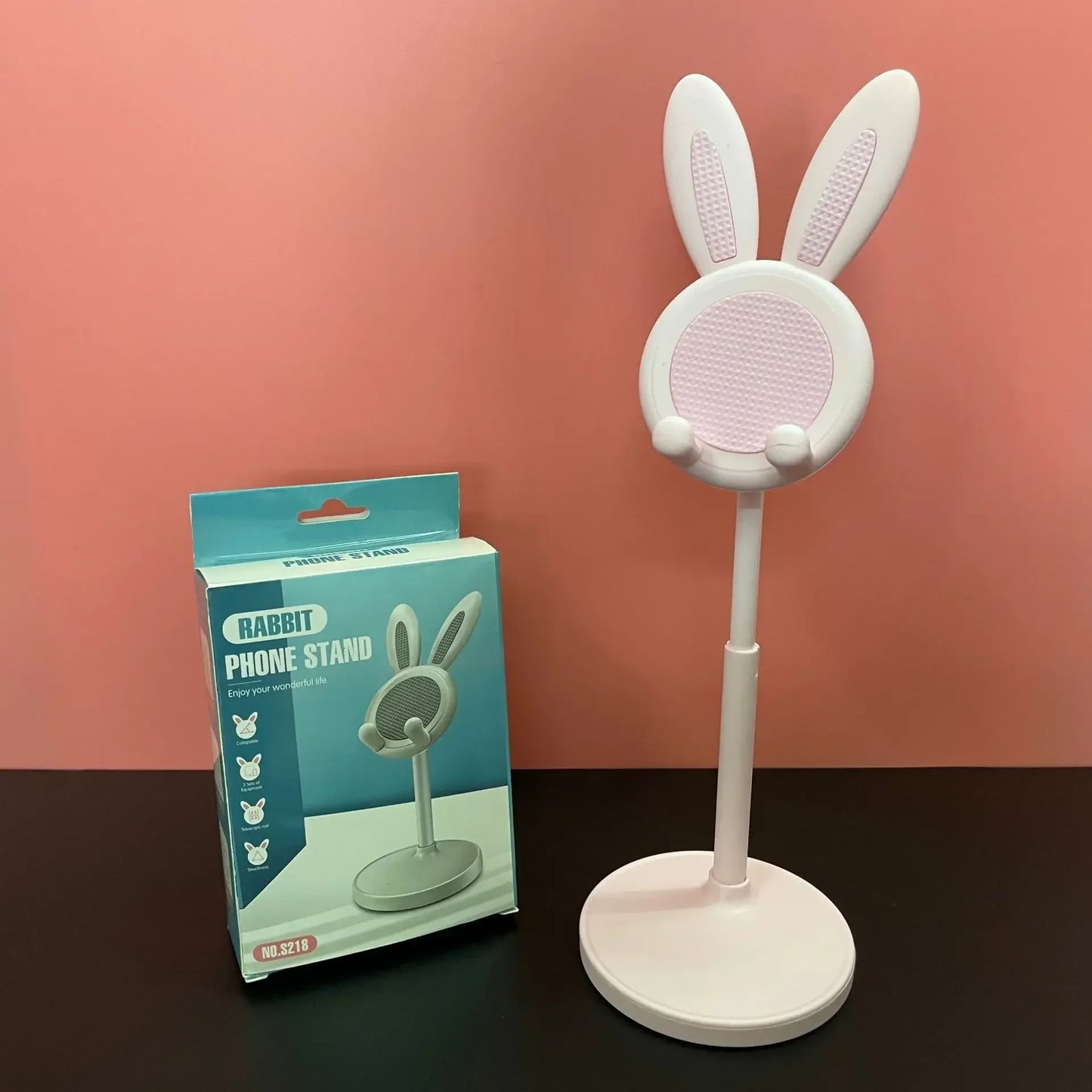 Mobile desktop stand mini cute cartoon bunny tablet universal stand adjustable telescopic lifting lazy stand