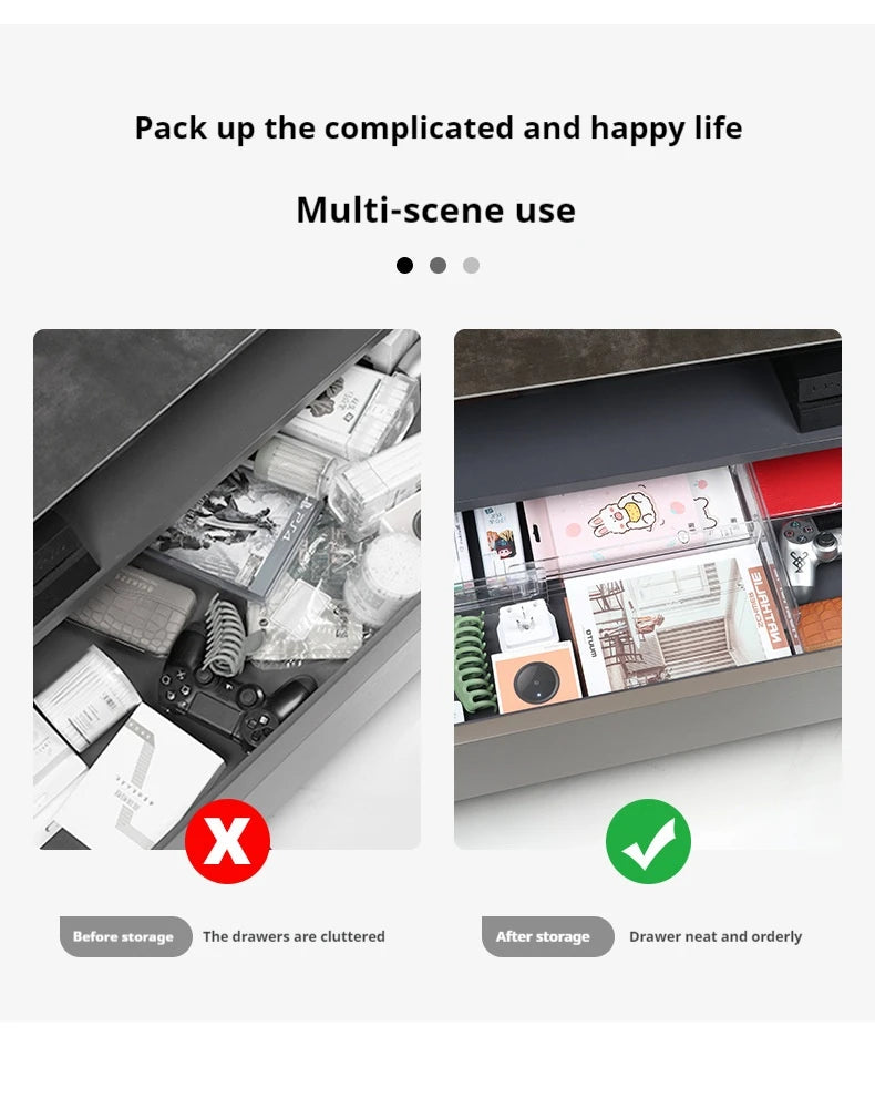 Expandable Drawer Divider Adjustable Plastic Storage Grid Organizer Underwear Socks Jewelry Tray Stationery DIY Modular Divider