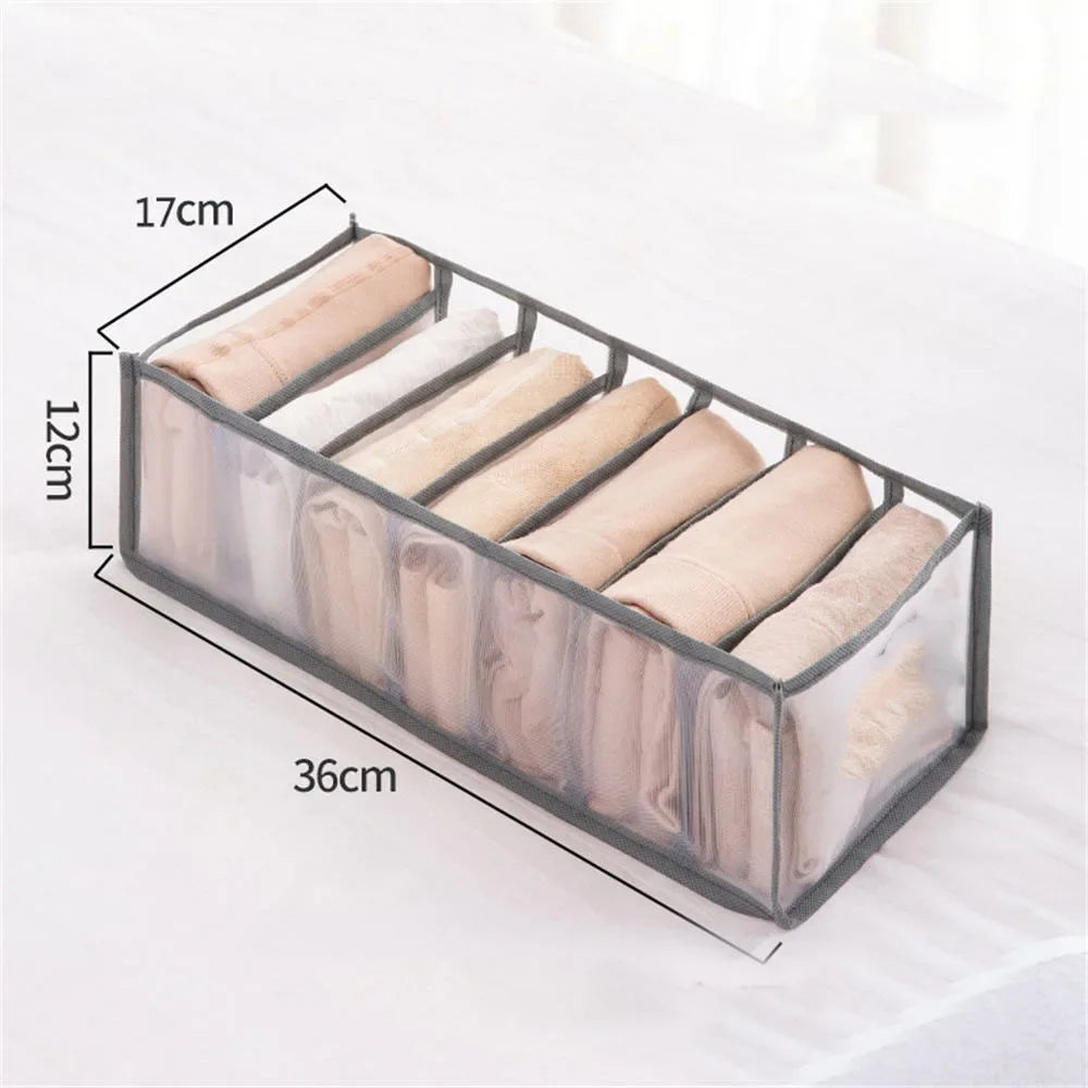 NeatNest™ Foldable Clothes Organizer – 6/7/9/11 Grid Wardrobe Divider