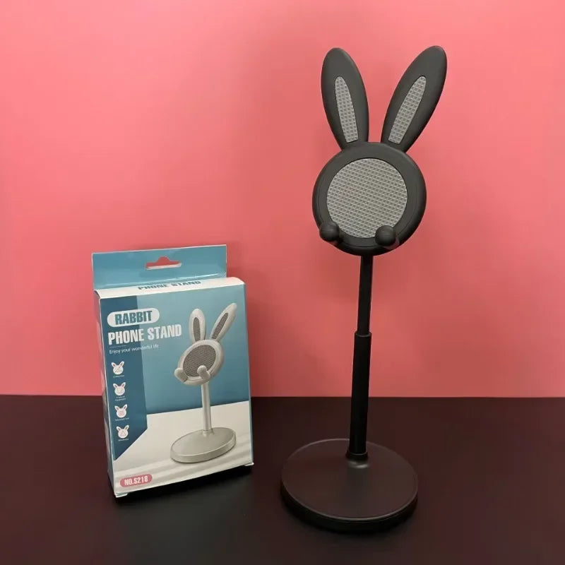 Mobile desktop stand mini cute cartoon bunny tablet universal stand adjustable telescopic lifting lazy stand