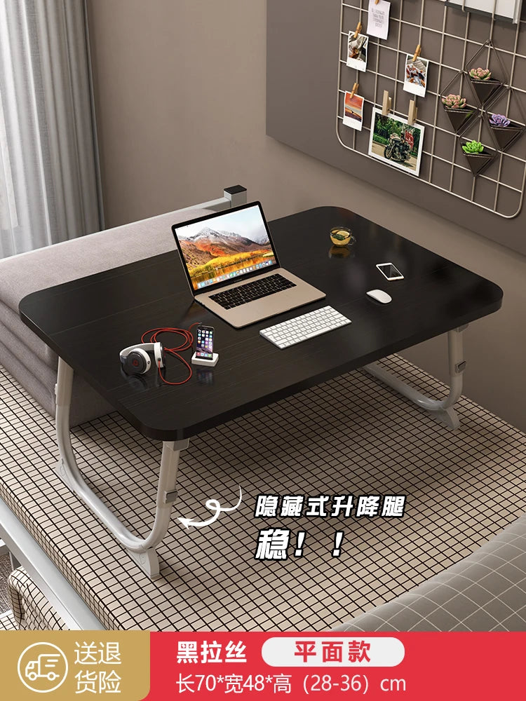 Folding Minimalist Corner Adjustable Portable Office Laptop Standing Desk Modern Ergonomic Lap L-Shaped Gaming Computer Bed