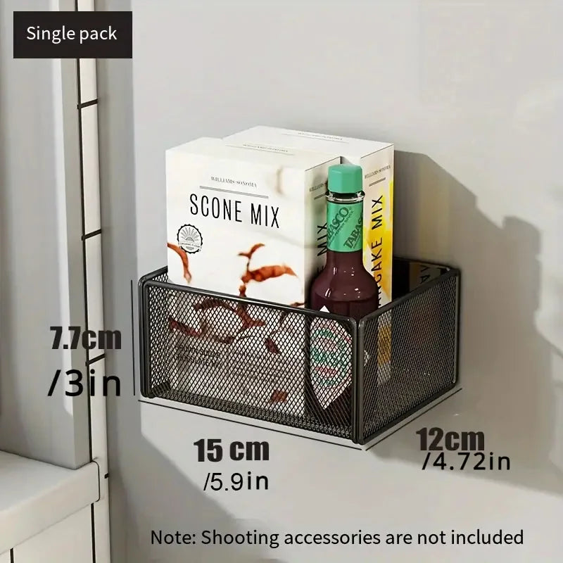 Magnetic Basket Organizer Holder for Fridge Magnetic Storage Bin Box Containers for Refrigerator Whiteboard Classroom