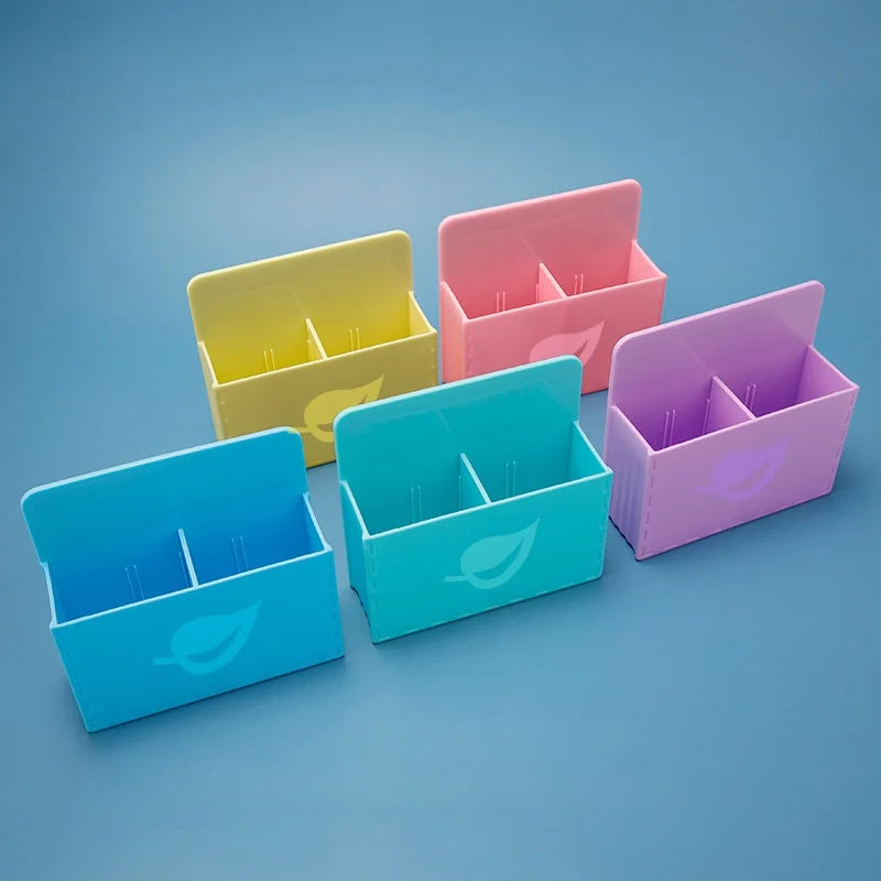 New Macaron Whiteboard Pen Storage Box Magnetic Hanging Suction Pen Holder Blackboard Wall Hanging Magnetic Graffiti Brush Box
