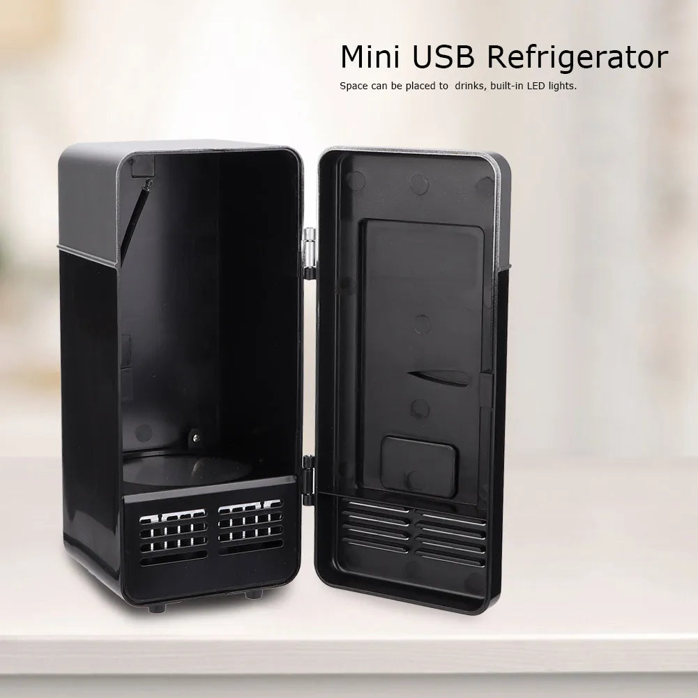 Mini USB Office Mini Heating And Cooling Dual Use Portable Refrigerator Drink Cooler