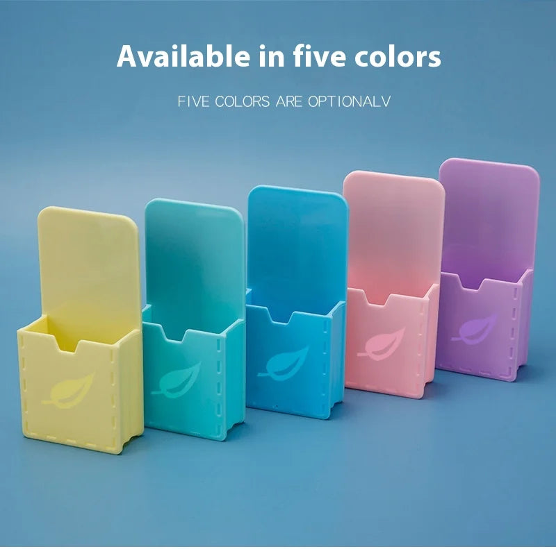 New Macaron Whiteboard Pen Storage Box Magnetic Hanging Suction Pen Holder Blackboard Wall Hanging Magnetic Graffiti Brush Box