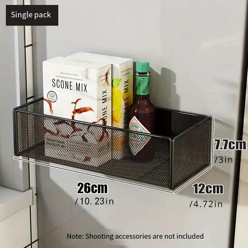 Magnetic Basket Organizer Holder for Fridge Magnetic Storage Bin Box Containers for Refrigerator Whiteboard Classroom