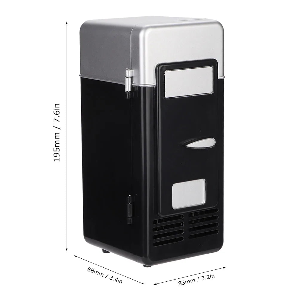 Mini USB Office Mini Heating And Cooling Dual Use Portable Refrigerator Drink Cooler