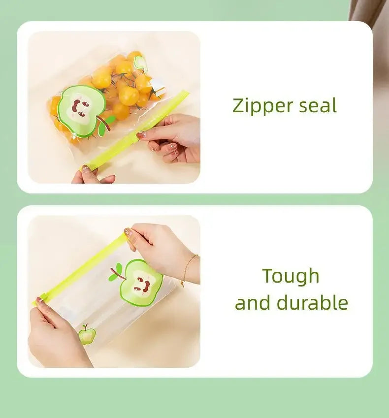 Reusable Zip Lock Bag Food Grade Transparent Storage Bag Refrigerator Fresh-keeping Bag Food Sealed Fruit Food Freezing Special