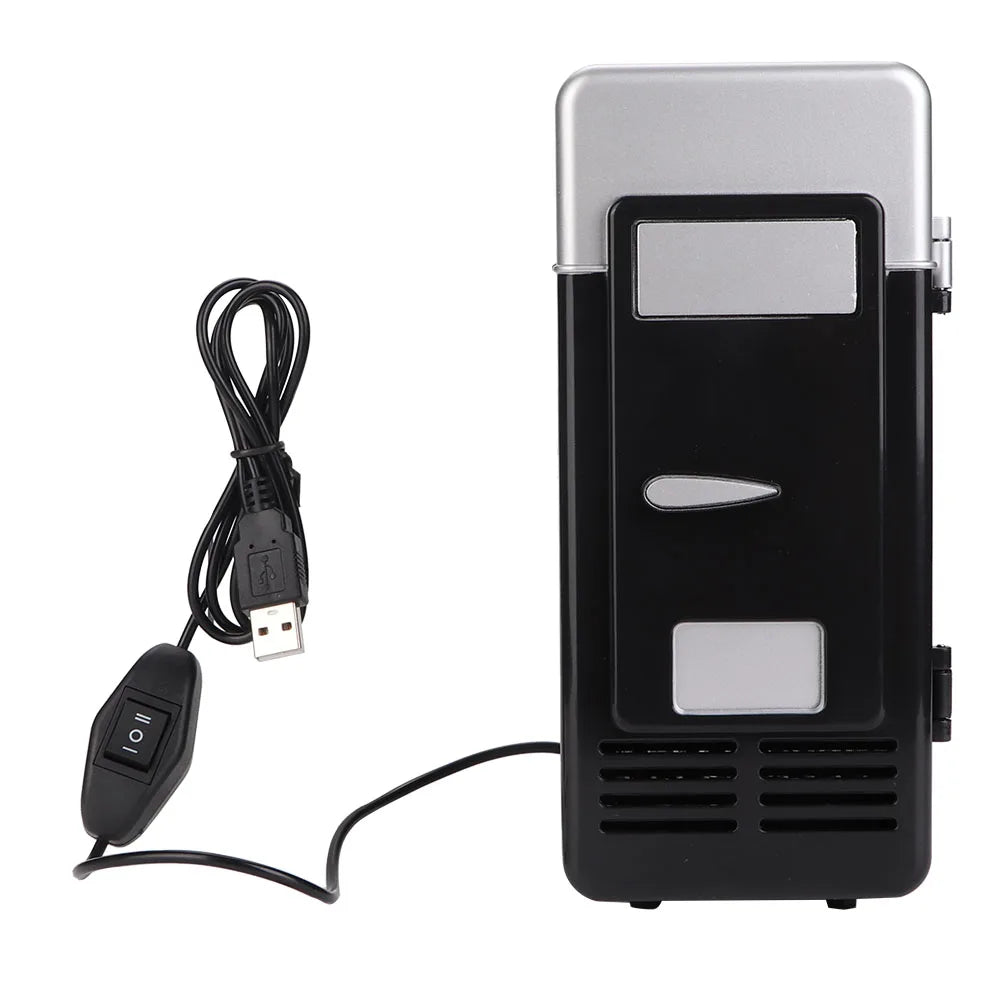 Mini USB Office Mini Heating And Cooling Dual Use Portable Refrigerator Drink Cooler